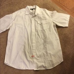 Men’s crispy white short sleeve shirt 👕 👕